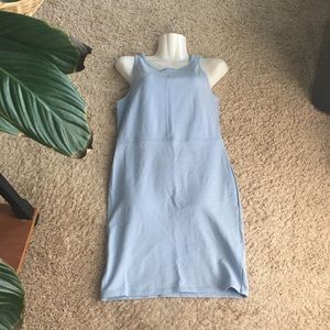 Body con baby blue dress